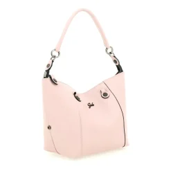 Borsa Donna a Mano con Tracolla GABS G3 PLUS Medium in Pelle Martellata Rosa Camelia