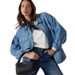 Borsa Donna a Mano GUESS Linea Sansa Colore Nero