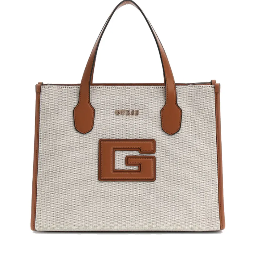 Borsa Donna a Mano GUESS Linea G - Status colore Natural - Cognac