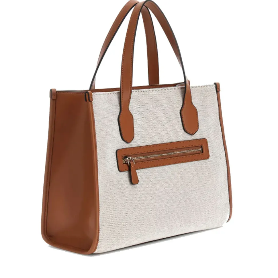Borsa Donna a Mano GUESS Linea G - Status colore Natural - Cognac