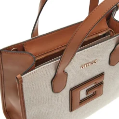 Borsa Donna a Mano GUESS Linea G - Status colore Natural - Cognac