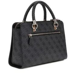 Borsa Donna a Mano GUESS Linea Orlina colore Coal Logo Misura Grande