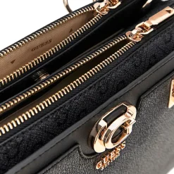 Borsa Donna a Mano GUESS Linea Orlina colore Coal Logo Misura Grande