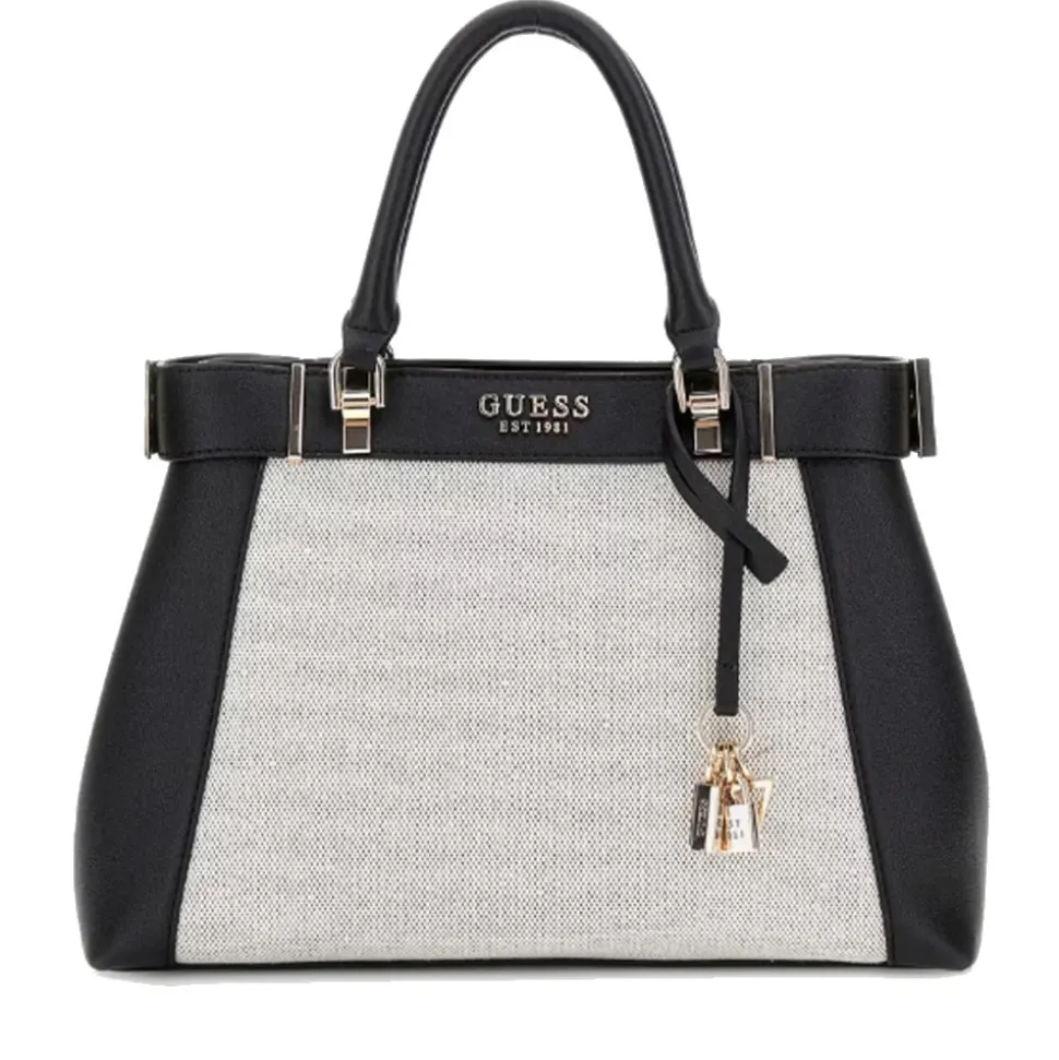 Borsa Donna a Mano GUESS Anadela colore Natural - Black