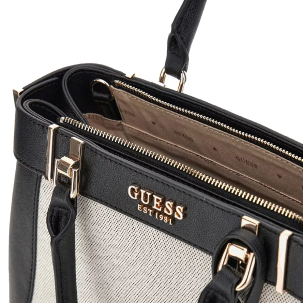 Borsa Donna a Mano GUESS Anadela colore Natural - Black