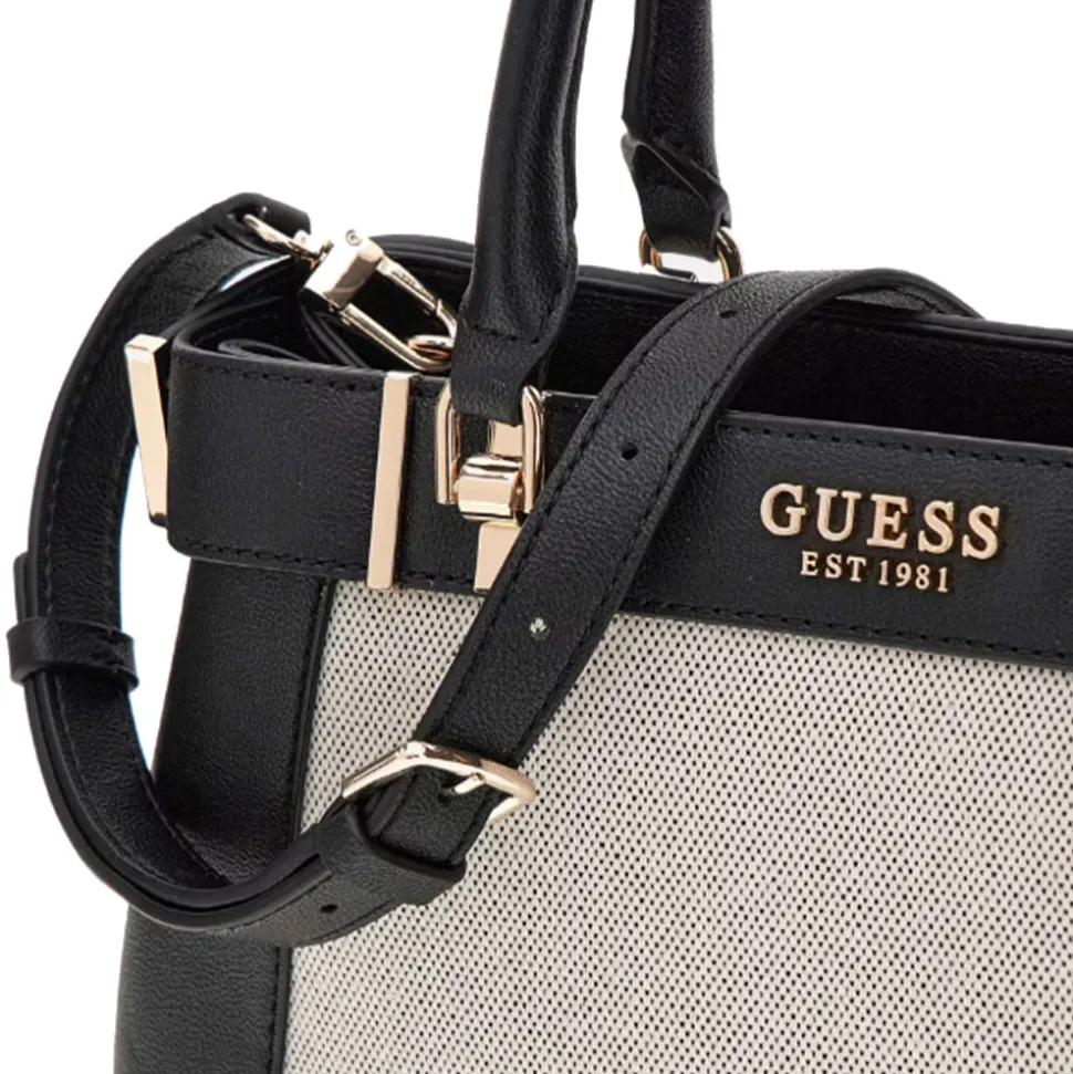 Borsa Donna a Mano GUESS Anadela colore Natural - Black
