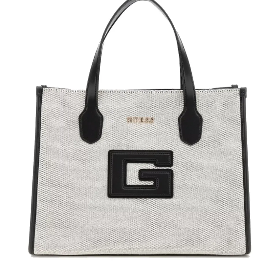 Borsa Donna a Mano GUESS Linea G - Status colore Natural - Black