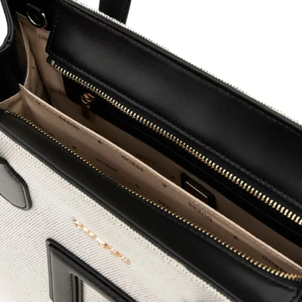 Borsa Donna a Mano GUESS Linea G - Status colore Natural - Black