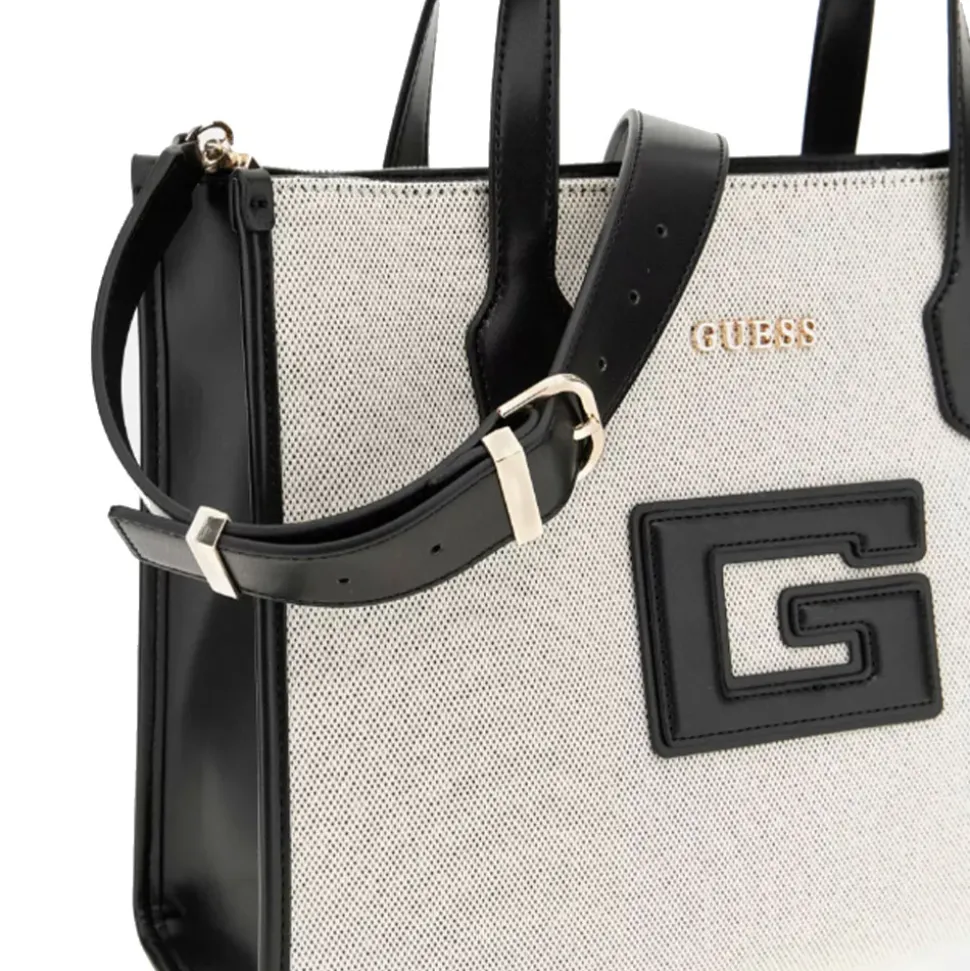 Borsa Donna a Mano GUESS Linea G - Status colore Natural - Black