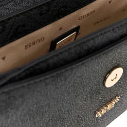 Borsa Donna a Mano GUESS Linea Orlina colore Coal Logo Misura Piccola