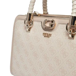 Borsa Donna a Mano GUESS Linea Orlina colore Sand Logo Misura Grande