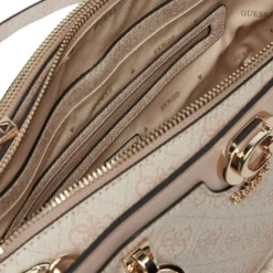 Borsa Donna a Mano GUESS Linea Orlina colore Sand Logo Misura Grande