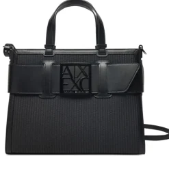 Borsa Donna a Mano Intrecciata ARMANI EXCHANGE colore Ner Misura Grande