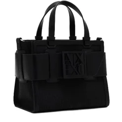 Borsa Donna a Mano Intrecciata ARMANI EXCHANGE colore Nero Misura Piccola