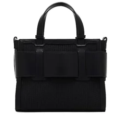 Borsa Donna a Mano Intrecciata ARMANI EXCHANGE colore Nero Misura Piccola