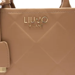 Borsa Donna a Mano LIU JO Better con Motivo a Rombi color Cammello