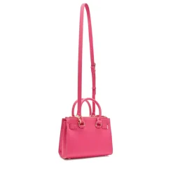 Borsa Donna a Mano LIU JO con Logo in Rilievo Dark Pink