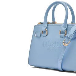 Borsa Donna a Mano LIU JO con Logo in Rilievo color Cielo