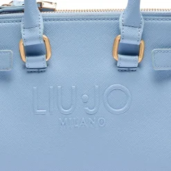 Borsa Donna a Mano LIU JO con Logo in Rilievo color Cielo