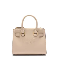 Borsa Donna a Mano LIU JO con Logo in Rilievo Beige