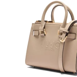 Borsa Donna a Mano LIU JO con Logo in Rilievo Beige