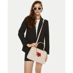 Borsa Donna a Mano LOVE MOSCHINO linea Made With Love Avorio
