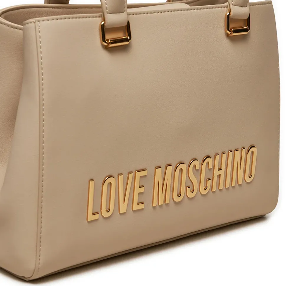 Borsa Donna a Mano LOVE MOSCHINO linea Bold Bag Avorio
