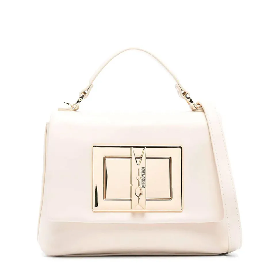 Borsa Donna a Mano LOVE MOSCHINO linea Clothespin Avorio