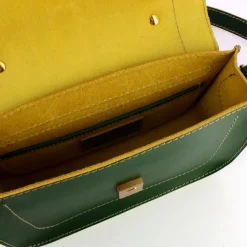 Borsa Donna a Mano THE BRIDGE linea Ester in Pelle Verde Smeraldo