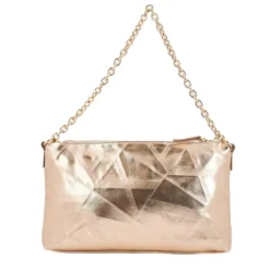 Borsa Donna a Spalla Chiusa con Zip ARMANI EXCHANGE Colore Light Gold
