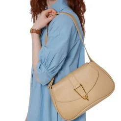 Borsa Donna a Spalla COCCINELLE in Pelle linea Himma colore Fresh Beige