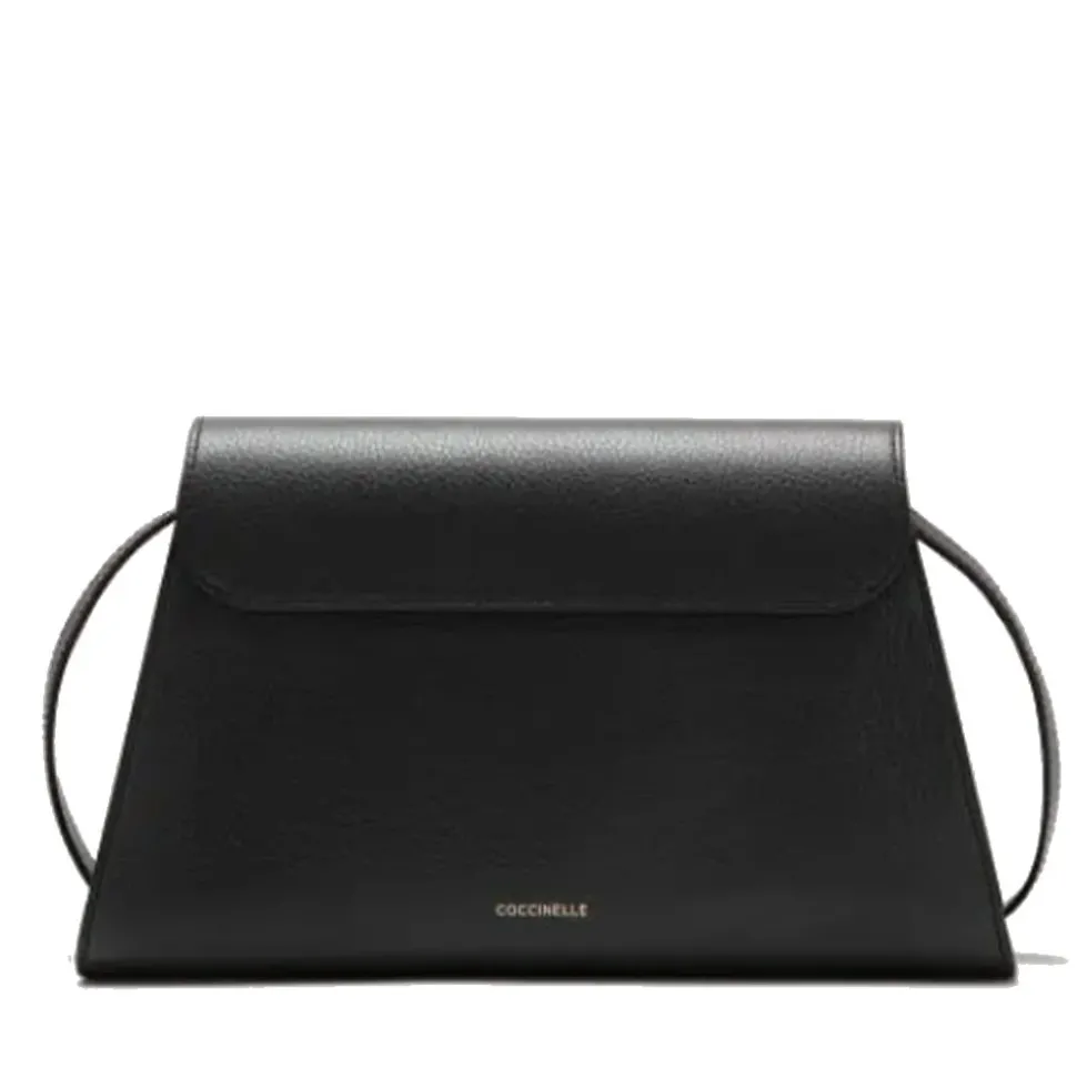 Borsa Donna a Spalla COCCINELLE in Pelle Nera linea Dew Medium