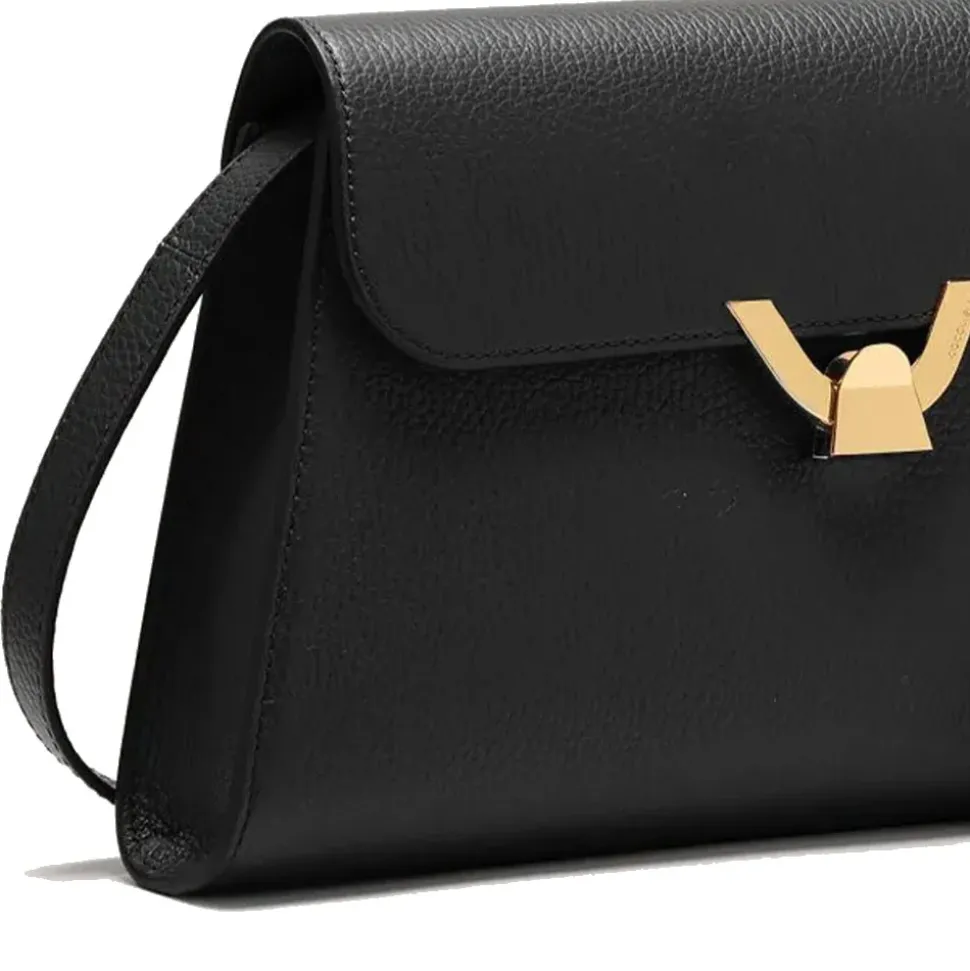 Borsa Donna a Spalla COCCINELLE in Pelle Nera linea Dew Medium