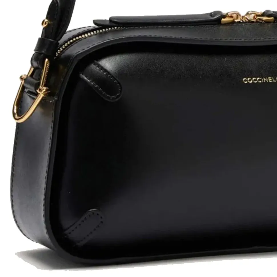 Borsa Donna a Spalla COCCINELLE in Pelle linea Maleta Calf Cocker Colore Nero