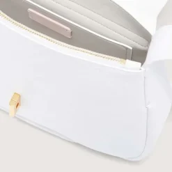 Borsa Donna a Spalla COCCINELLE in Pelle linea Himma colore Brillant White