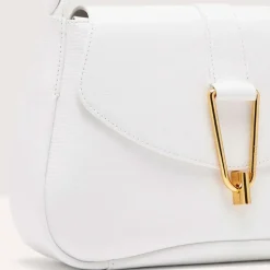 Borsa Donna a Spalla COCCINELLE in Pelle linea Himma colore Brillant White