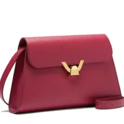 Borsa Donna a Spalla COCCINELLE in Pelle Sangria linea Dew Medium