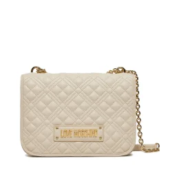 Borsa Donna a Spalla con Tracolla LOVE MOSCHINO linea Quilted colore Avorio