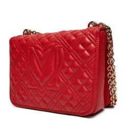 Borsa Donna a Spalla con Tracolla LOVE MOSCHINO linea Quilted colore Rosso