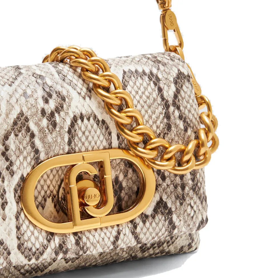 Borsa Donna a Spalla e Tracolla LIU JO Better linea La Puffy stampa Pitone