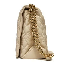 Borsa Donna a Spalla e Tracolla LOVE MOSCHINO linea Lettering Logo Avorio