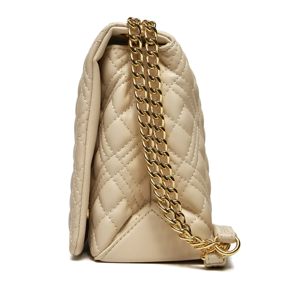 Borsa Donna a Spalla e Tracolla LOVE MOSCHINO linea Lettering Logo Avorio