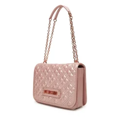 Borsa Donna a Spalla e Tracolla LOVE MOSCHINO linea Quilted Metallic Cipria