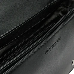 Borsa Donna a Spalla e Tracolla LOVE MOSCHINO linea Quilted Nero e Nikel