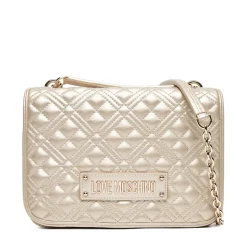 Borsa Donna a Spalla e Tracolla LOVE MOSCHINO linea Quilted Metallic Gold