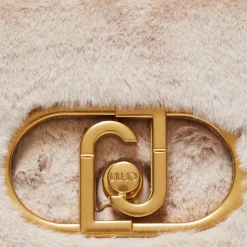 Borsa Donna a Spalla e Tracolla LIU JO linea La Puffy in Eco-Fur Soft Cream