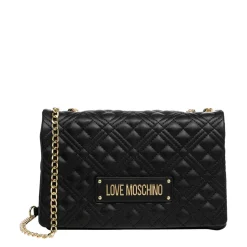 Borsa Donna a Spalla e Tracolla LOVE MOSCHINO linea Lettering Logo Nero
