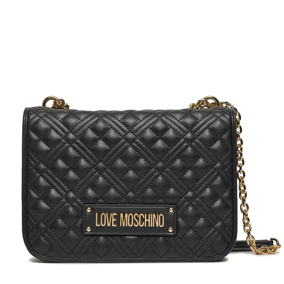 Borsa Donna a Spalla e Tracolla LOVE MOSCHINO linea Quilted colore Nero