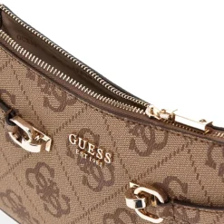 Borsa Donna a Spalla GUESS Linea Lorelei colore Latte Logo