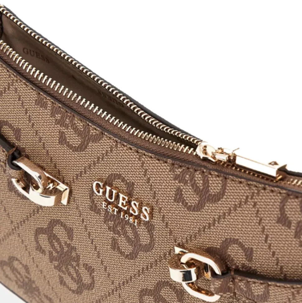 Borsa Donna a Spalla GUESS Linea Lorelei colore Latte Logo